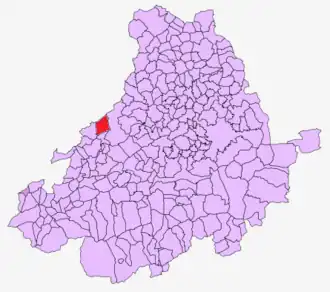 Kaart van San Miguel de Serrezuela