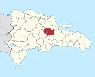 Kaart van Sánchez Ramírez