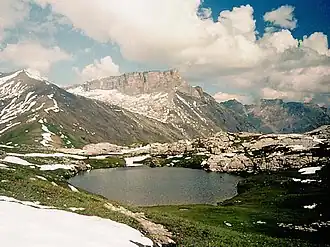 Bergmeer op de Sanetschpas