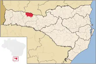 Kaart van Abelardo Luz