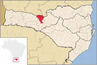 Kaart van Água Doce