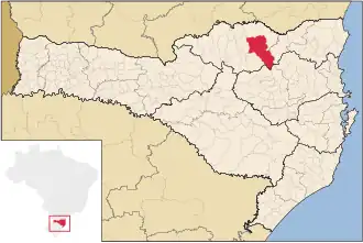 Kaart van Itaiópolis