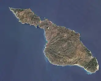 Santa Catalina vanuit de ruimte