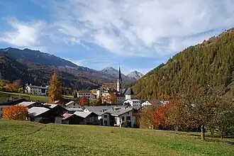 Zicht op Santa Maria Val Müstair