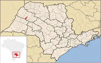 Kaart van Bento de Abreu