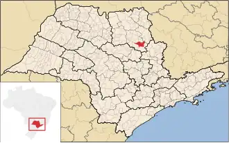 Kaart van São Simão