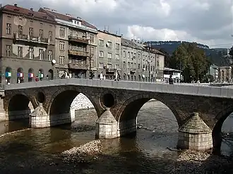De Princip-brug in Sarajevo.