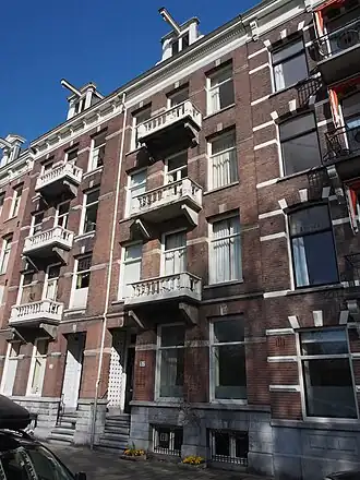 Sarphatipark 55-57 in 2016