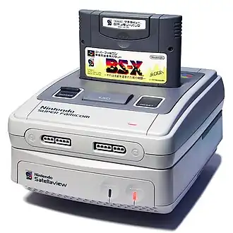 Satellaview met een Super Famicom