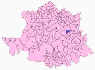 Kaart van Saucedilla