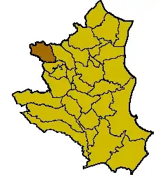 Locatie van Savelli in Crotone (KR)