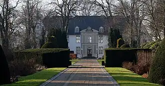 Voorzijde van het kasteel
