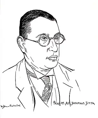 Josephus Jitta (tekening door Willem van Schaik, ca. 1937)
