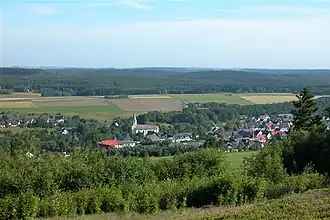 Zicht op Scharfenberg