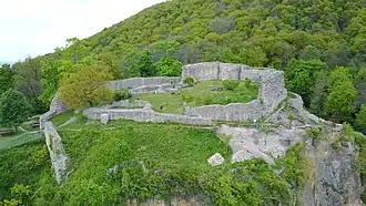 Uitzicht op de burcht