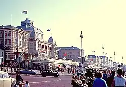 Het Kurhaus in 1963, gezien vanuit noordwest