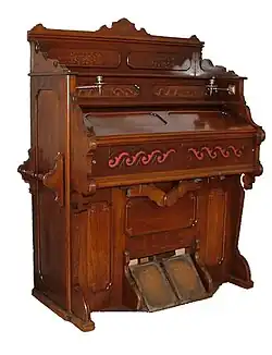 Schiedmayer-harmonium met onderdruk, ca. 1932