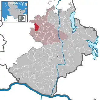 Kaart van Schiphorst (Lauenburg)