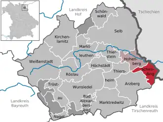 Kaart van Schirnding