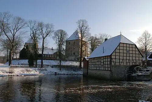 Schloss Rheda in de winter