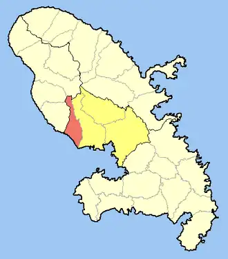 Kaart van Schœlcher