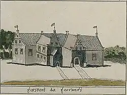 De borg in de Atlas Schoemaker (ca. 1725, bewerking van Coenders)