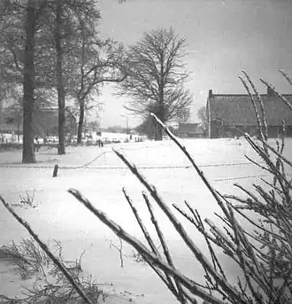 Schuilingsoord 's winters aan de Lageweg