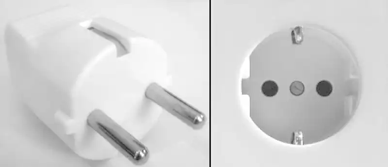 Groeven in een stopcontact