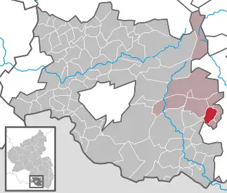 Kaart van Schwanheim