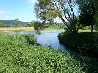 uitmonding in de Wezer