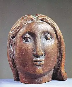 Kopfscheibe (1974), Bronzefassung 1976