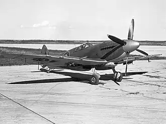 Een Seafire XV in dienst van de Royal Canadian Navy