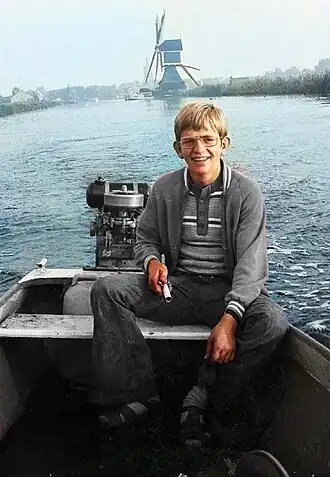 Seagull 102 op stalen roeiboot 4,5 m.