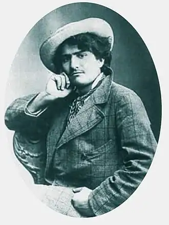 Giovanni Segantini in 1878.