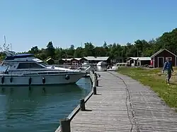 de jachthaven van Seglinge