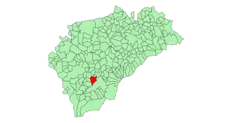 Kaart van Valverde del Majano