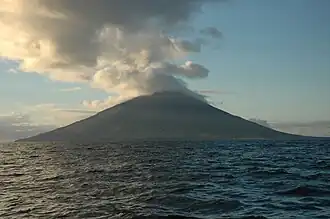 Segula Island van zee