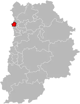 Locatie van het kanton