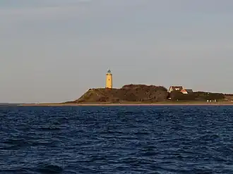Vuurtoren op de noordwestpunt