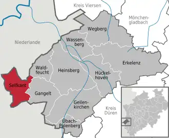 Kaart van Selfkant