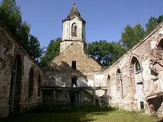 Ruïne van de kerk van Sēlpils