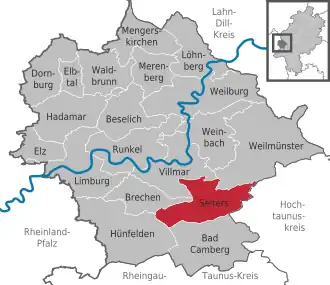 Kaart van Selters (Taunus)