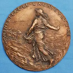 Medaille voor het Franse Ministerie van Landbouw (1886)