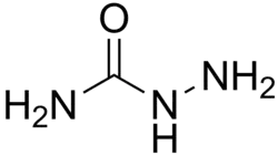 Structuurformule van semicarbazide