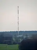 Radiozendmast bij Buchholz, gemeente Pritzwalk