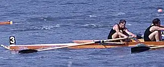 Vier-met-stuurman van Nieuw-Zeeland (1971), met rechts Ross Collinge