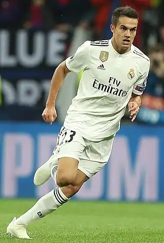 Reguilón voor Real Madrid in oktober 2018