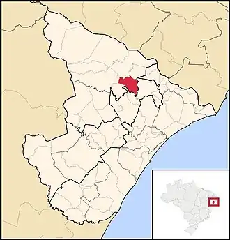 Kaart van Graccho Cardoso