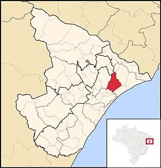 Kaart van Japaratuba