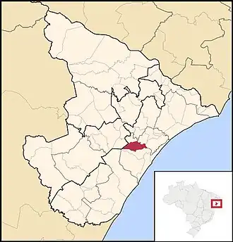 Kaart van Laranjeiras